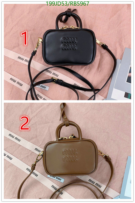 Miu Miu Bag-(Mirror)-Crossbody- Code: RB5967 $: 199USD