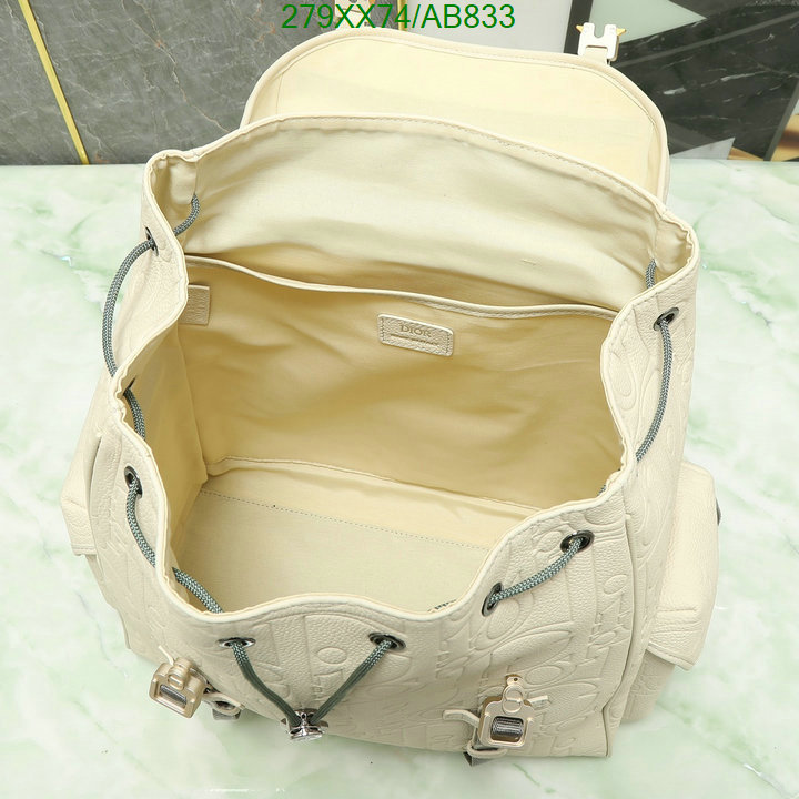 Dior Bag-(Mirror)-Backpack- Code: AB833 $: 279USD