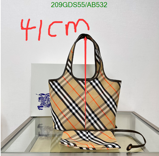 Burberry Bag-(Mirror)-Handbag- Code: AB532 $: 209USD