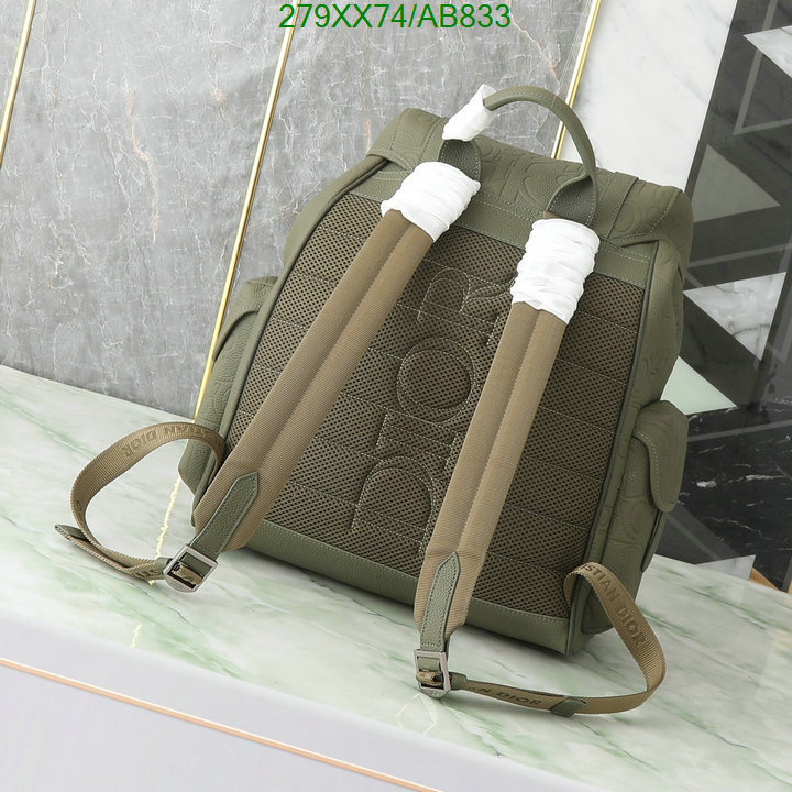 Dior Bag-(Mirror)-Backpack- Code: AB833 $: 279USD