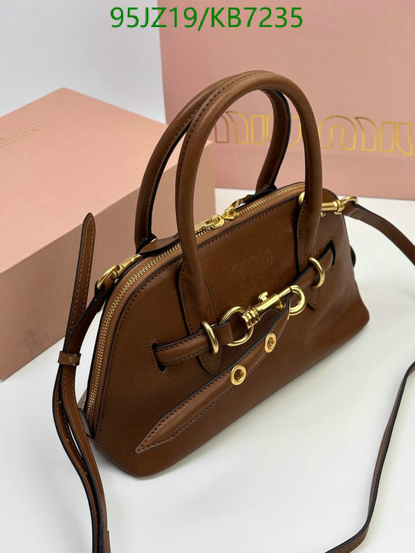 Miu Miu Bag-(Mirror)-Handbag- Code: KB7235 $: 95USD