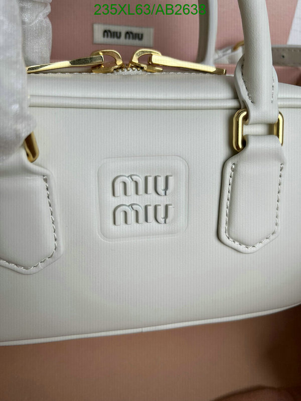 Miu Miu Bag-(Mirror)-Handbag- Code: AB2638 $: 235USD