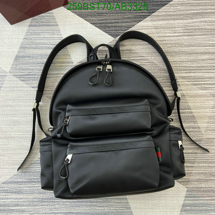 Gucci Bag-(Mirror)-Backpack- Code: AB3326 $: 259USD