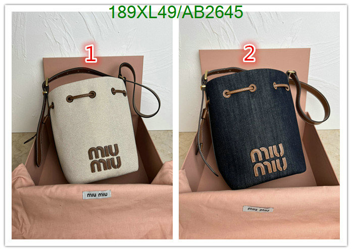 Miu Miu Bag-(Mirror)-Crossbody- Code: AB2645 $: 189USD