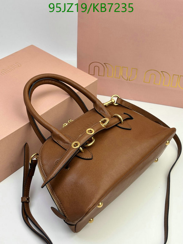 Miu Miu Bag-(Mirror)-Handbag- Code: KB7235 $: 95USD