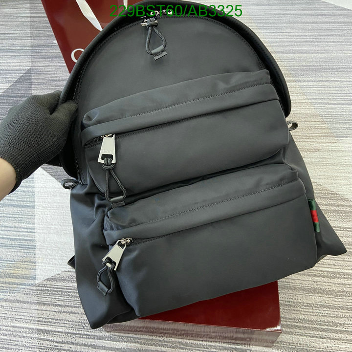 Gucci Bag-(Mirror)-Backpack- Code: AB3325 $: 229USD