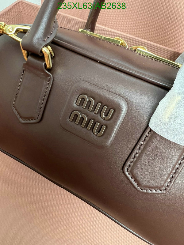 Miu Miu Bag-(Mirror)-Handbag- Code: AB2638 $: 235USD