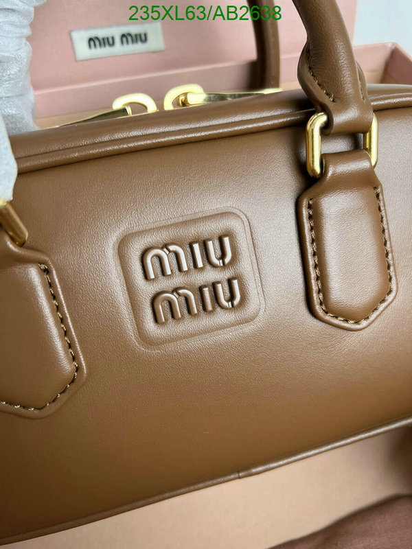 Miu Miu Bag-(Mirror)-Handbag- Code: AB2638 $: 235USD