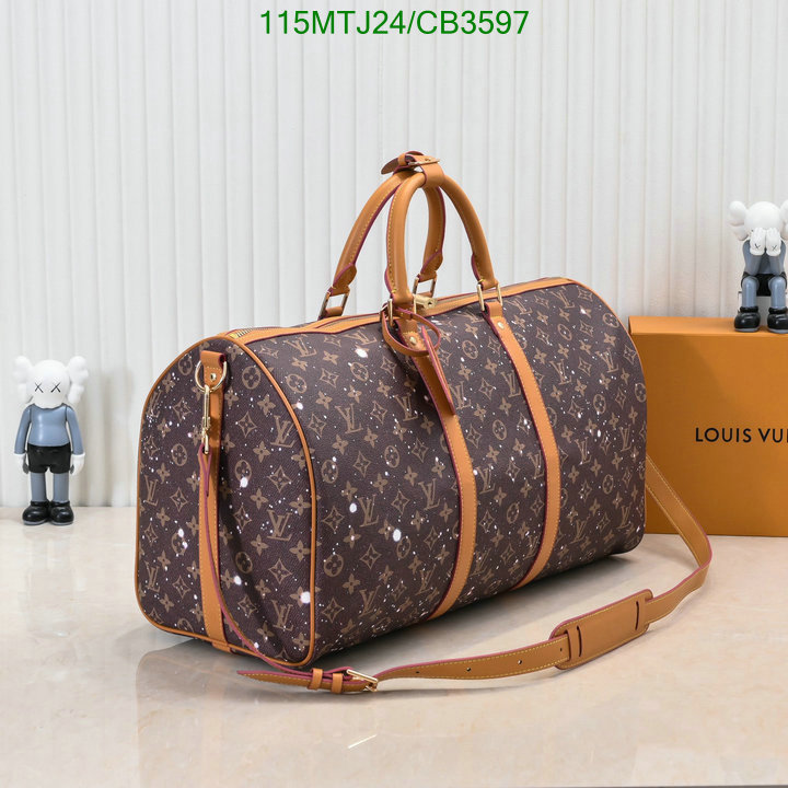 LV Bag-(4A)-Keepall BandouliRe 45-50- Code: CB3597 $: 115USD