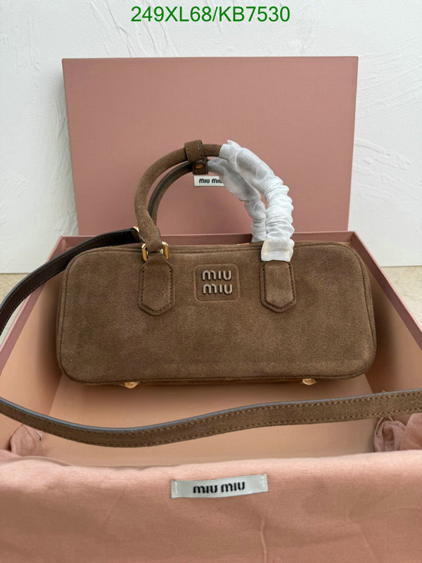 Miu Miu Bag-(Mirror)-Handbag- Code: KB7530 $: 249USD