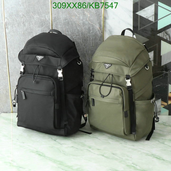 Prada Bag-(Mirror)-Backpack- Code: KB7547 $: 309USD