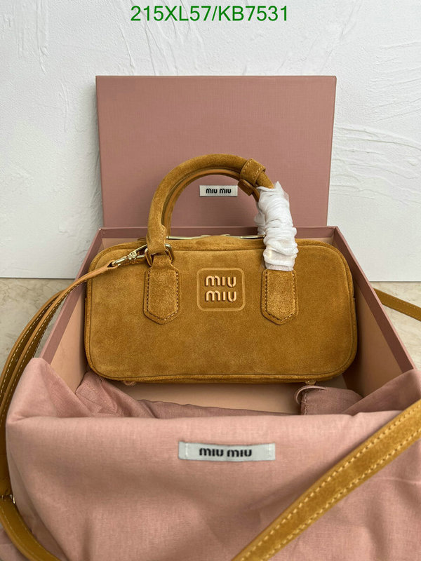 Miu Miu Bag-(Mirror)-Crossbody- Code: KB7531 $: 215USD