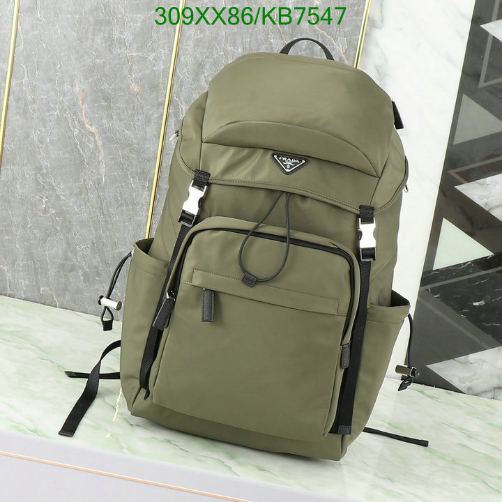 Prada Bag-(Mirror)-Backpack- Code: KB7547 $: 309USD