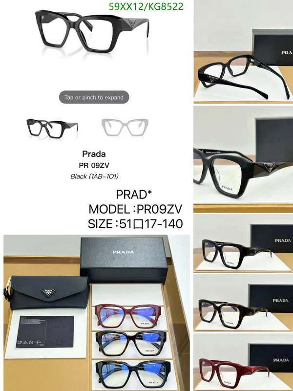 Glasses-Prada Code: KG8522 $: 59USD