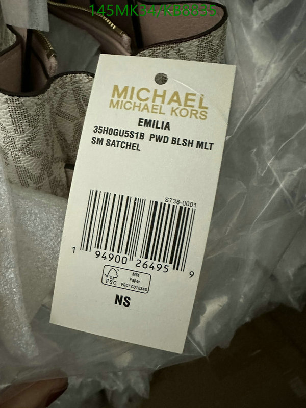 Michael Kors Bag-(Mirror)-Handbag- Code: KB8835 $: 145USD