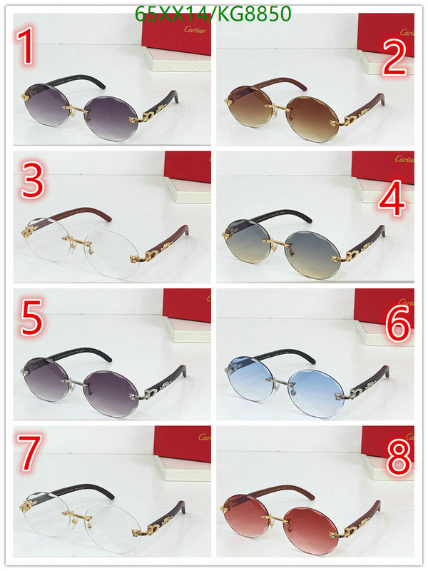 Glasses-Cartier Code: KG8850 $: 65USD