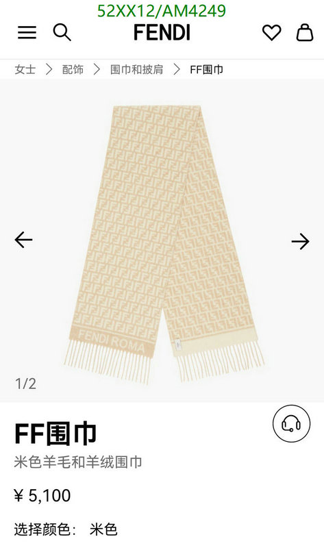 Scarf-Fendi Code: AM4249 $: 52USD