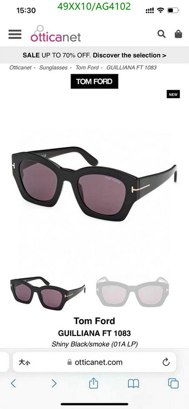 Glasses-Tom Ford Code: AG4102 $: 49USD