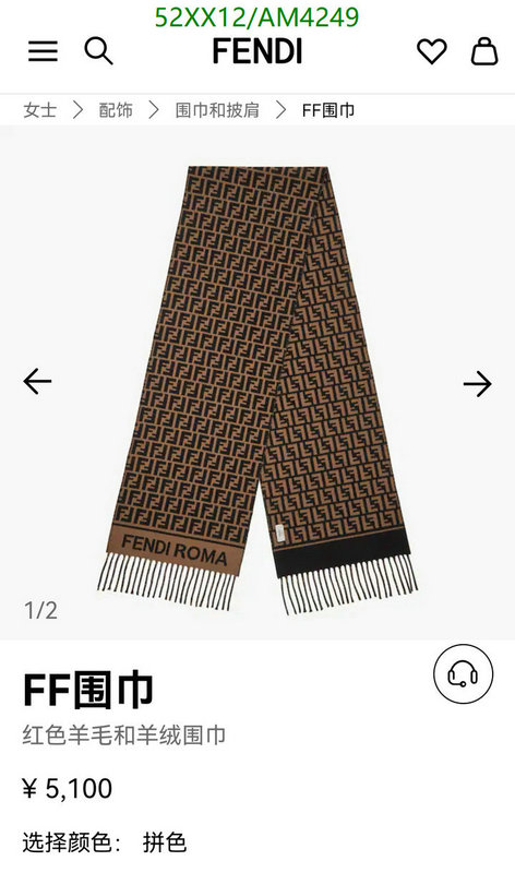 Scarf-Fendi Code: AM4249 $: 52USD