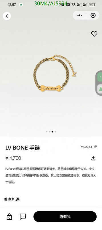 Jewelry-LV Code: AJ5994 $: 30USD