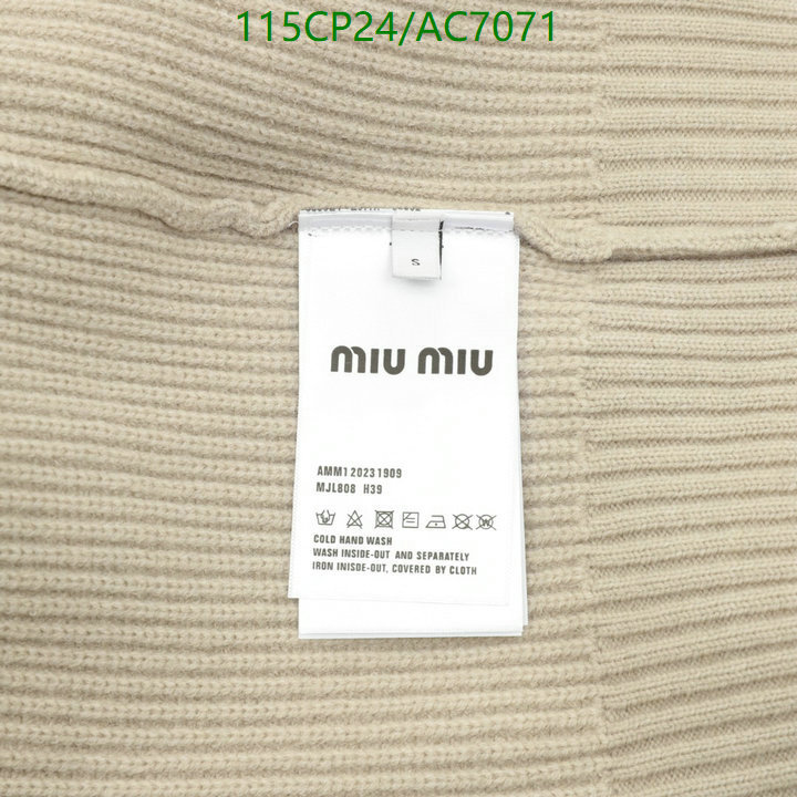 Clothing-MIUMIU Code: AC7071 $: 115USD