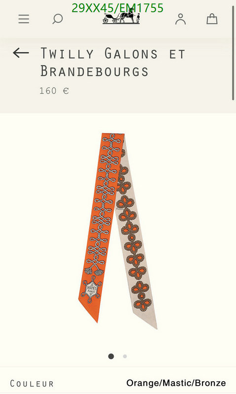 Scarf-Hermes Code: EM1755 $: 29USD