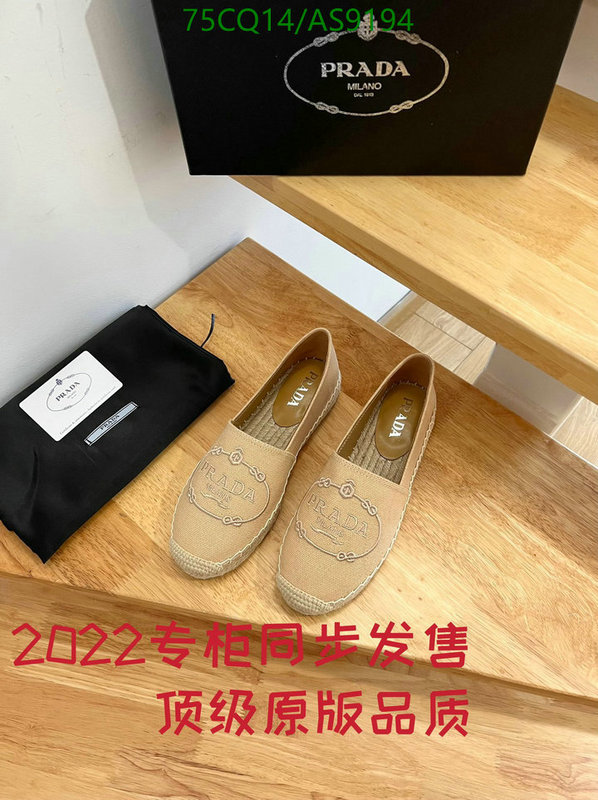 Women Shoes-Prada Code: AS9194 $: 75USD