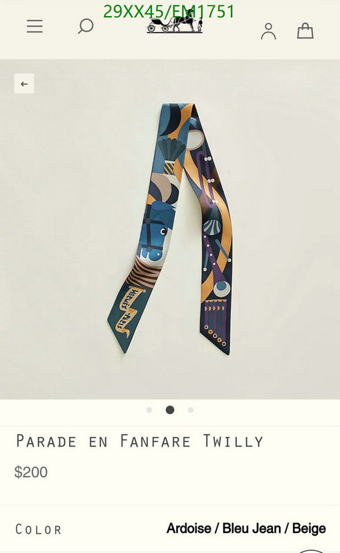 Scarf-Hermes Code: EM1751 $: 29USD