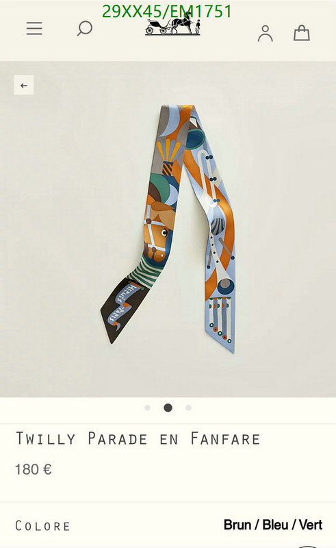 Scarf-Hermes Code: EM1751 $: 29USD