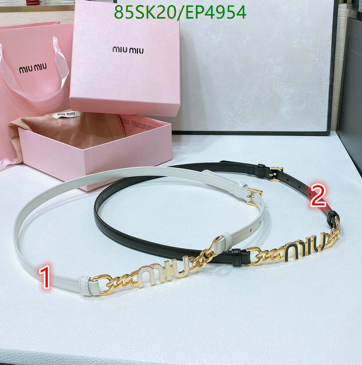 Belts-MIU MIU Code: EP4954 $: 85USD