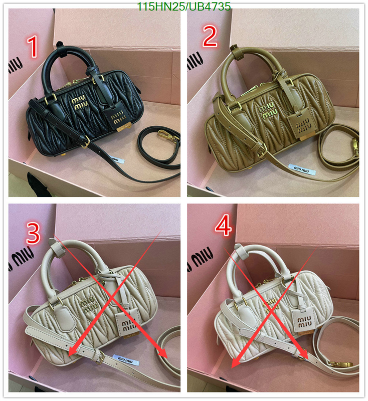Miu Miu Bag-(4A)-Crossbody- Code: UB4735 $: 115USD