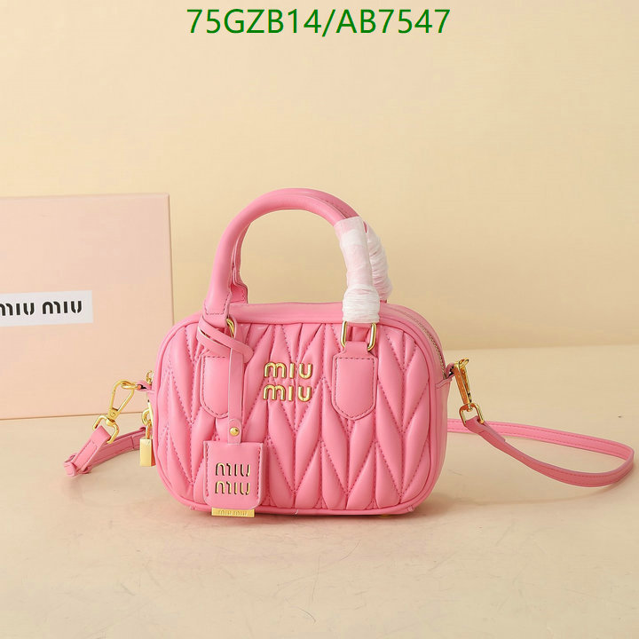 Miu Miu Bag-(4A)-Crossbody- Code: AB7547 $: 75USD