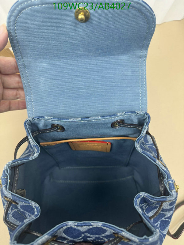 Coach Bag-(4A)-Backpack- Code: AB4027 $: 109USD