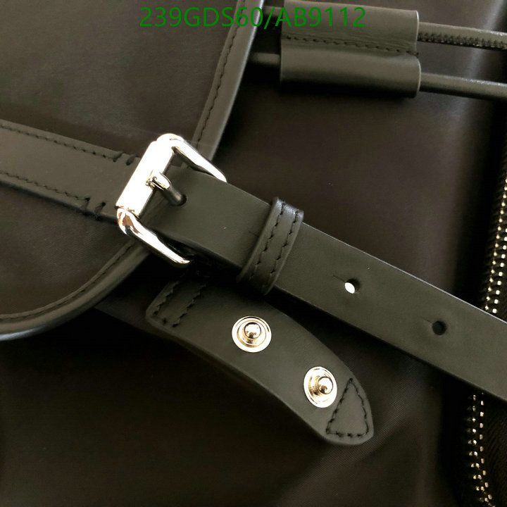 Burberry Bag-(Mirror)-Backpack- Code: AB9112 $: 239USD
