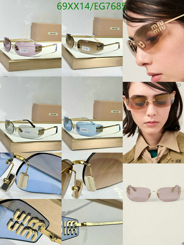 Glasses-MiuMiu Code: EG7685 $: 69USD