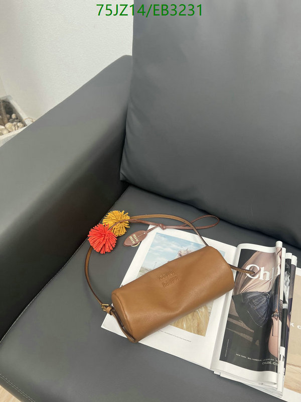 Miu Miu Bag-(4A)-Crossbody- Code: EB3231 $: 75USD