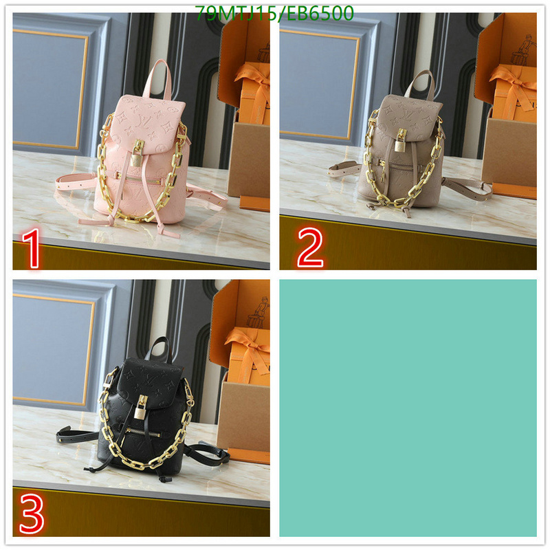 LV Bag-(4A)-Backpack- Code: EB6500 $: 79USD