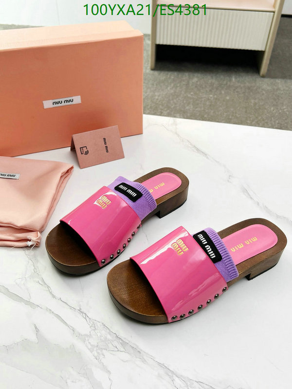 Women Shoes-Miu Miu Code: ES4381 $: 100USD