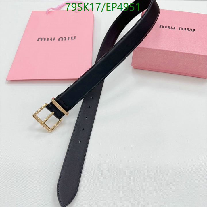 Belts-MIU MIU Code: EP4951 $: 79USD