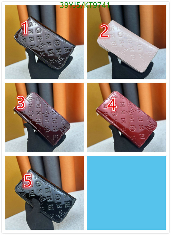 LV Bag-(4A)-Wallet- Code: KT9741 $: 39USD