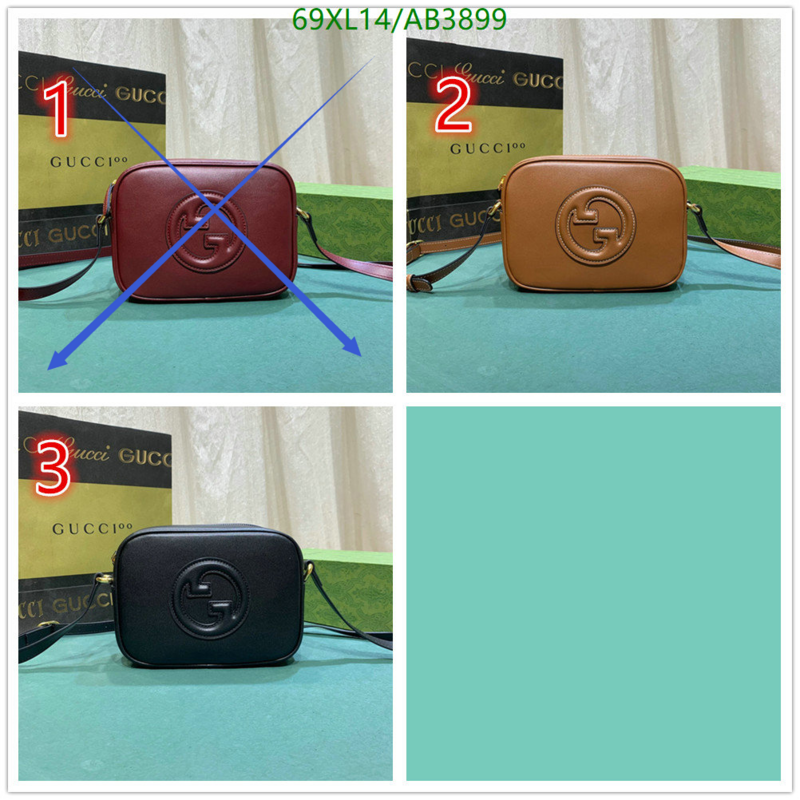 Gucci Bag-(4A)-Crossbody- Code: AB3899 $: 69USD
