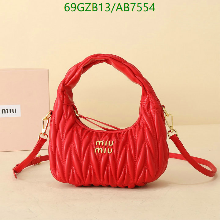Miu Miu Bag-(4A)-Crossbody- Code: AB7554 $: 69USD