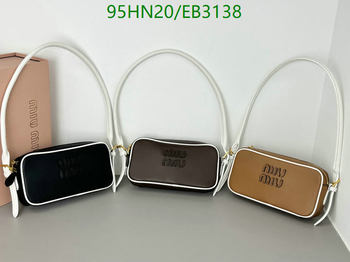 Miu Miu Bag-(4A)-Handbag- Code: EB3138 $: 95USD