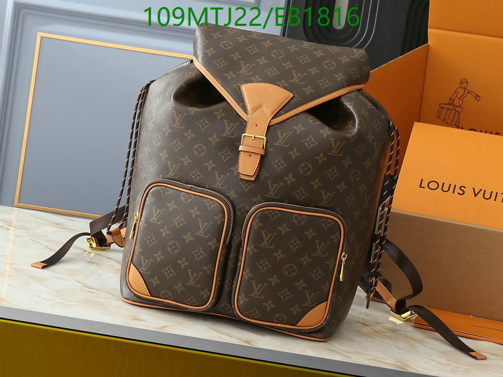 LV Bag-(4A)-Backpack- Code: EB1816 $: 109USD