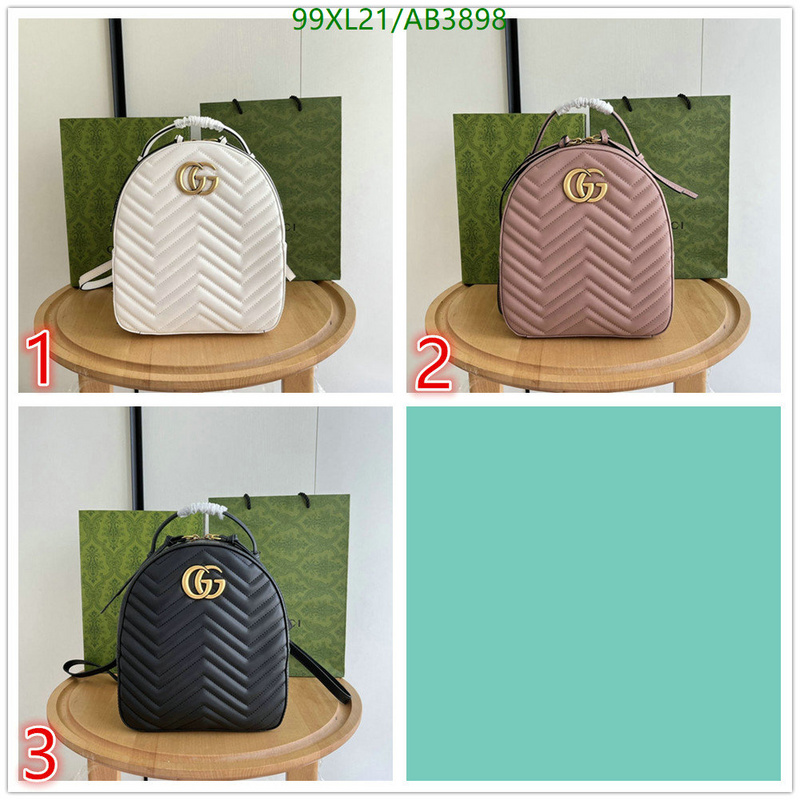 Gucci Bag-(4A)-Backpack- Code: AB3898 $: 99USD