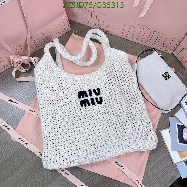 Miu Miu Bag-(Mirror)-Handbag- Code: GB5313 $: 275USD