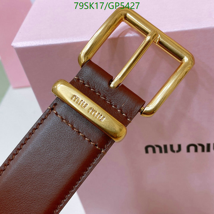 Belts-MIU MIU Code: GP5427 $: 79USD