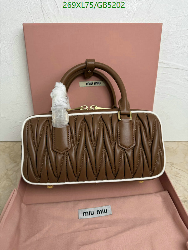 Miu Miu Bag-(Mirror)-Handbag- Code: GB5202 $: 269USD