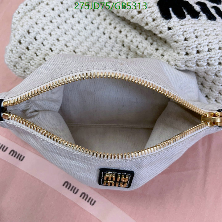 Miu Miu Bag-(Mirror)-Handbag- Code: GB5313 $: 275USD