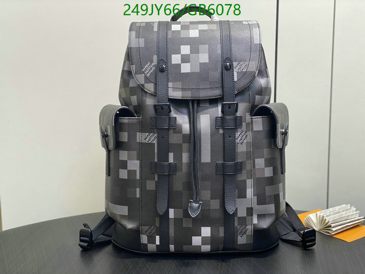 LV Bag-(Mirror)-Backpack- Code: GB6078 $: 249USD